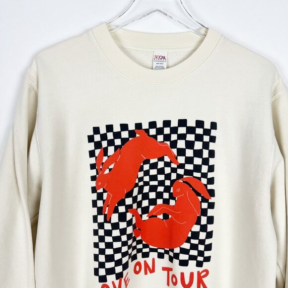 Harry Styles Love On Tour 2021 Crewneck Sweatshirt Size XL On Socal Blanks Tag - Picture 2 of 12